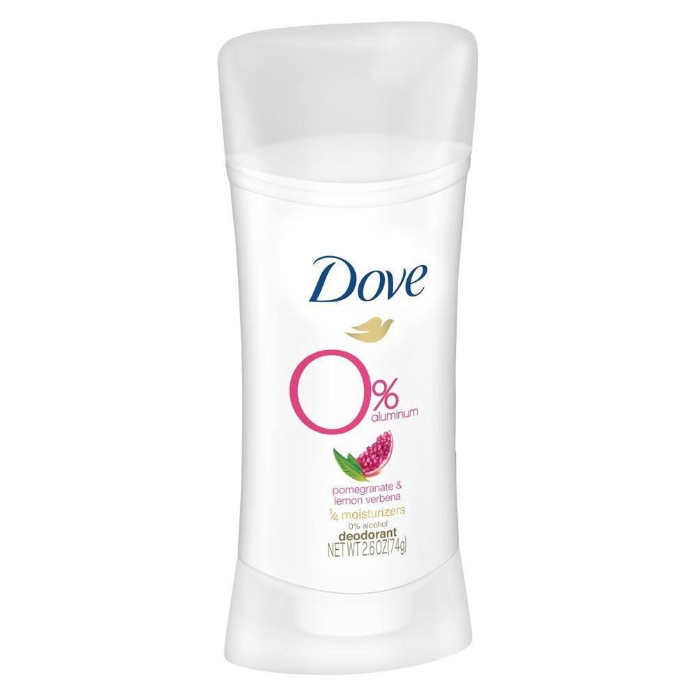 slide 78 of 85, Dove 0% Aluminum Pomegranate & Lemon Verbena Deodorant, 2.6 oz