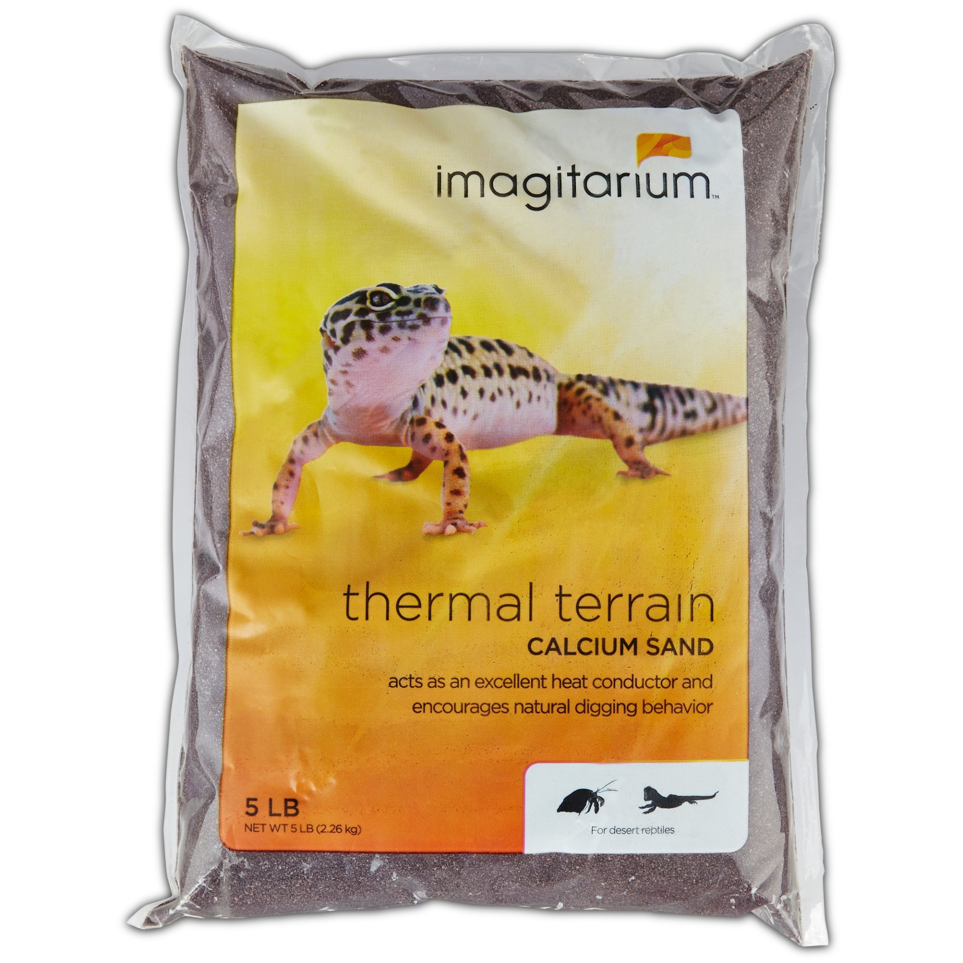 slide 1 of 1, Imagitarium Brown Calcium Reptile Sand, 5 lb