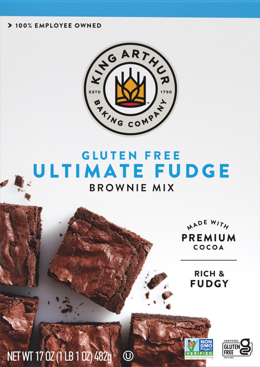 slide 4 of 6, King Arthur Gluten Free Ultimate Fudge Brownie Mix, 17 oz