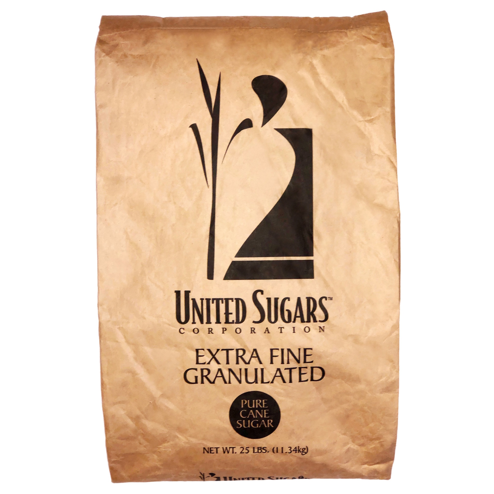 slide 1 of 2, United Sugars Extra Fine Granulated Sugar, 25 lb
