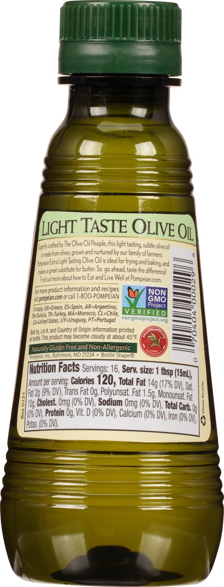 slide 4 of 11, Pompeian Extra Lite Olive Oil, 8 oz