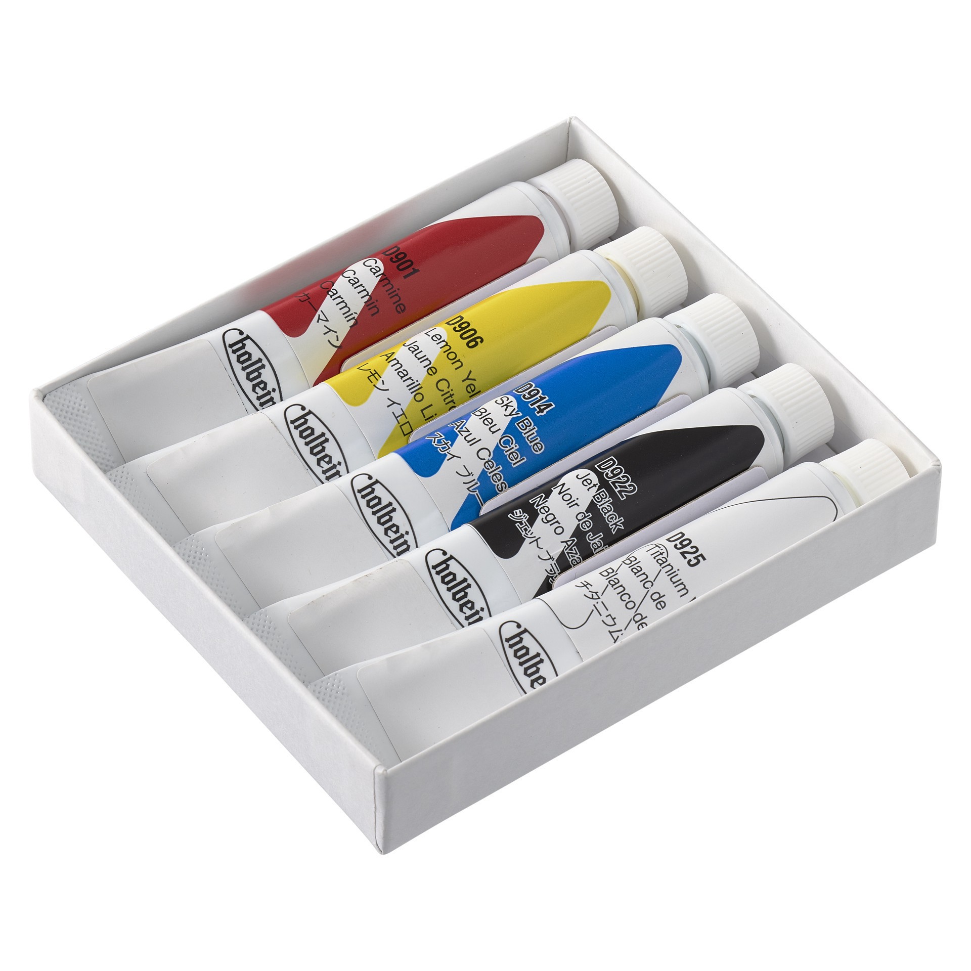 slide 4 of 4, Holbein Artist Acrylic Gouache Assorted Colors Basic Introductory Set, 12 ml