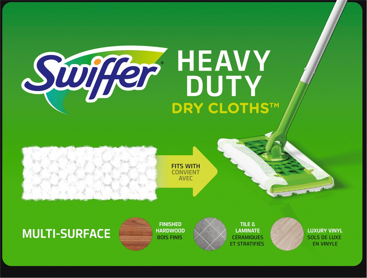 slide 2 of 3, Swiffer Heavy Duty Dry Cloth Refills, 20 ct