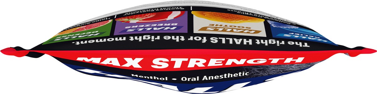 slide 6 of 9, HALLS Relief Max Strength Extra Strong Menthol Throat Drops, 30 Drops


, 0.20 lb