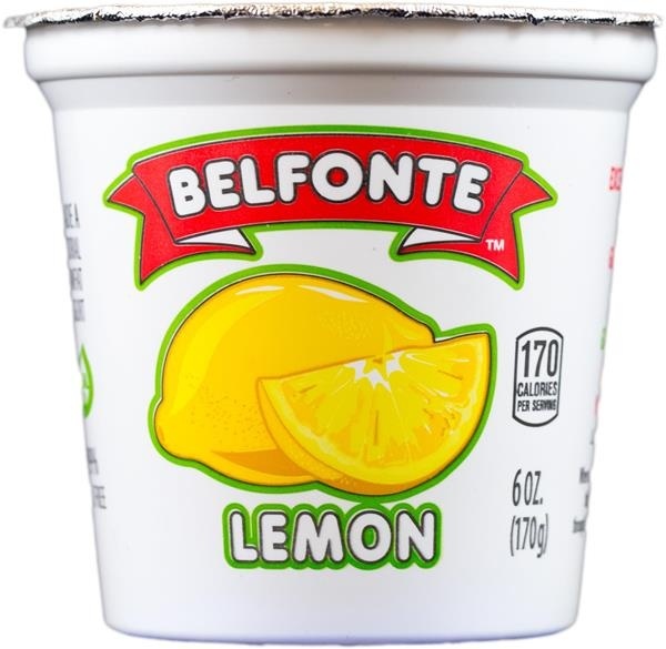 slide 1 of 1, Belfonte Lemon Yogurt, 6 oz