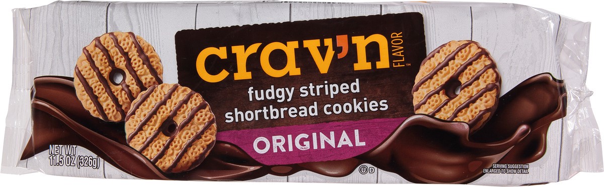 slide 12 of 17, Crav'n Flavor Fudgy Striped Shortbread Cookies - 11.5 oz, 11.5 oz
