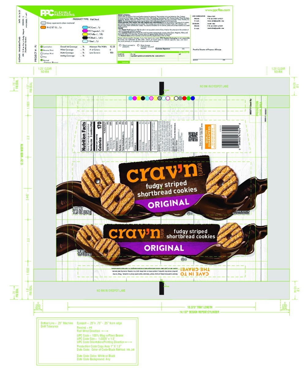 slide 2 of 17, Crav'n Flavor Fudgy Striped Shortbread Cookies - 11.5 oz, 11.5 oz