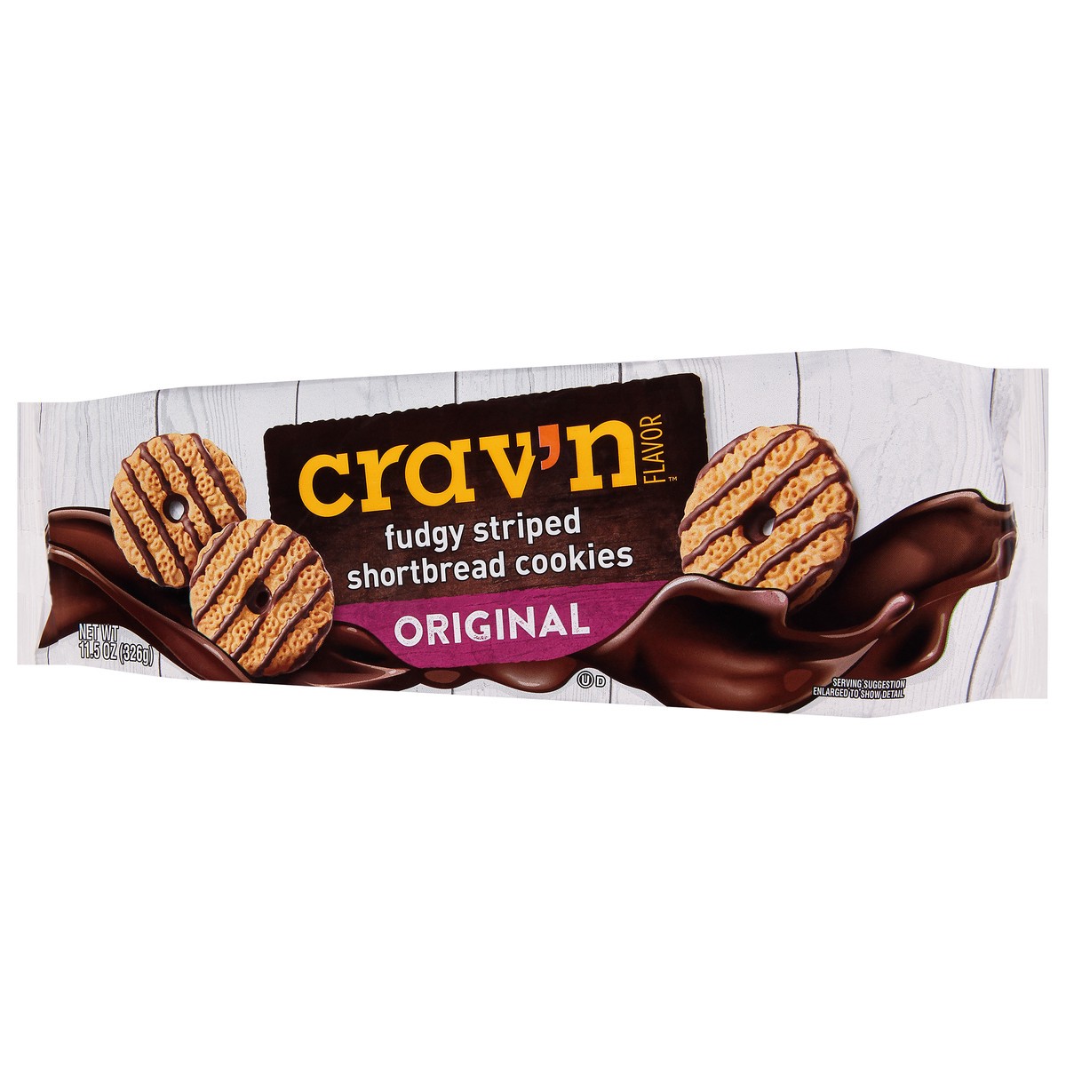 slide 13 of 17, Crav'n Flavor Fudgy Striped Shortbread Cookies - 11.5 oz, 11.5 oz