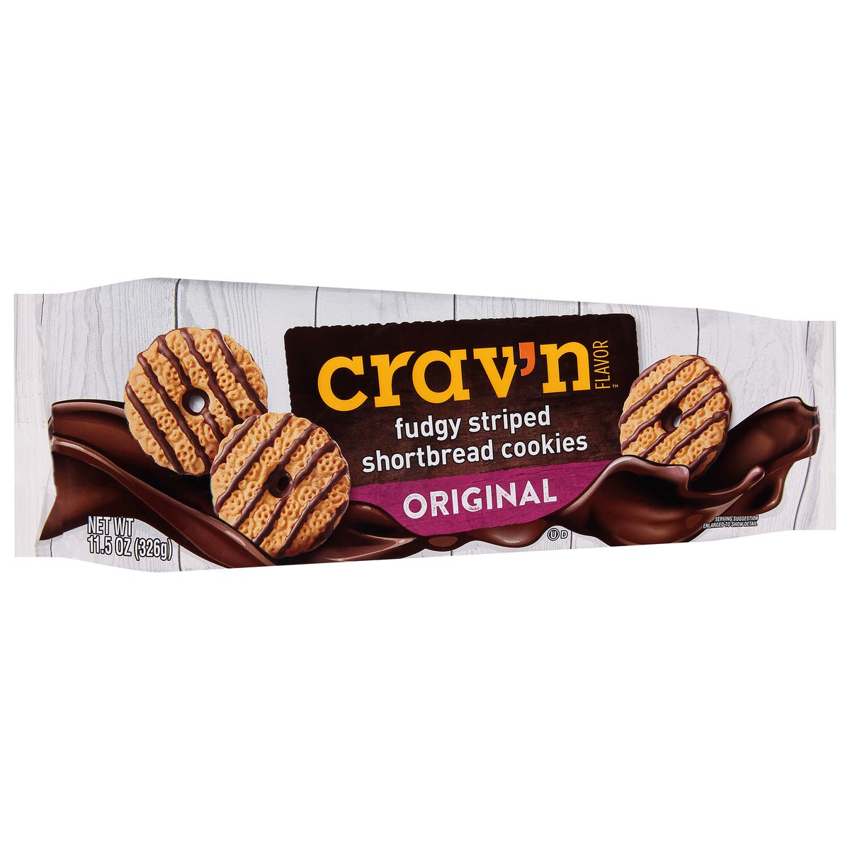 slide 7 of 17, Crav'n Flavor Fudgy Striped Shortbread Cookies - 11.5 oz, 11.5 oz