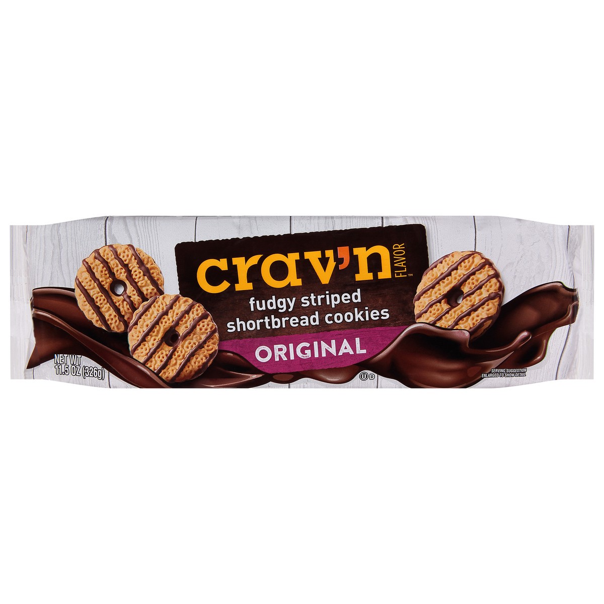 slide 10 of 17, Crav'n Flavor Fudgy Striped Shortbread Cookies - 11.5 oz, 11.5 oz