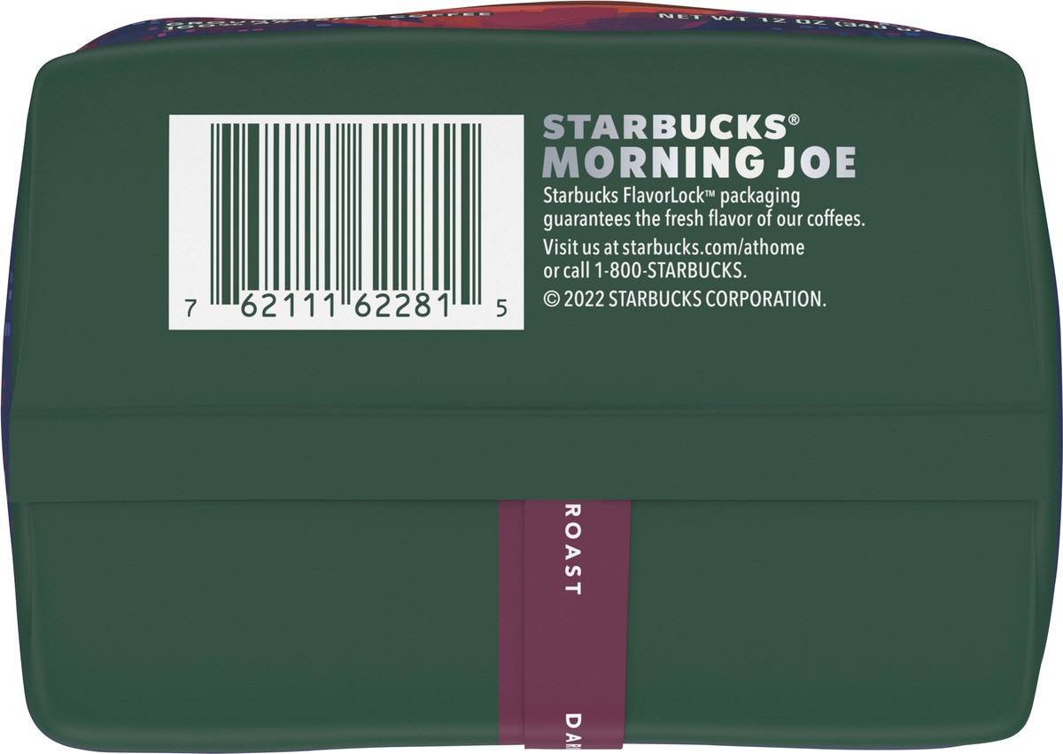 slide 5 of 9, Starbucks Coffee Ground Morning Joe Dark Roast, 12 oz
