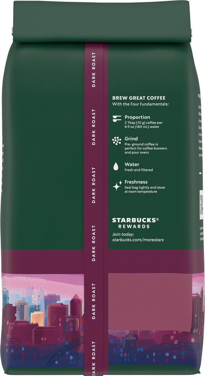 slide 2 of 9, Starbucks Coffee Ground Morning Joe Dark Roast, 12 oz