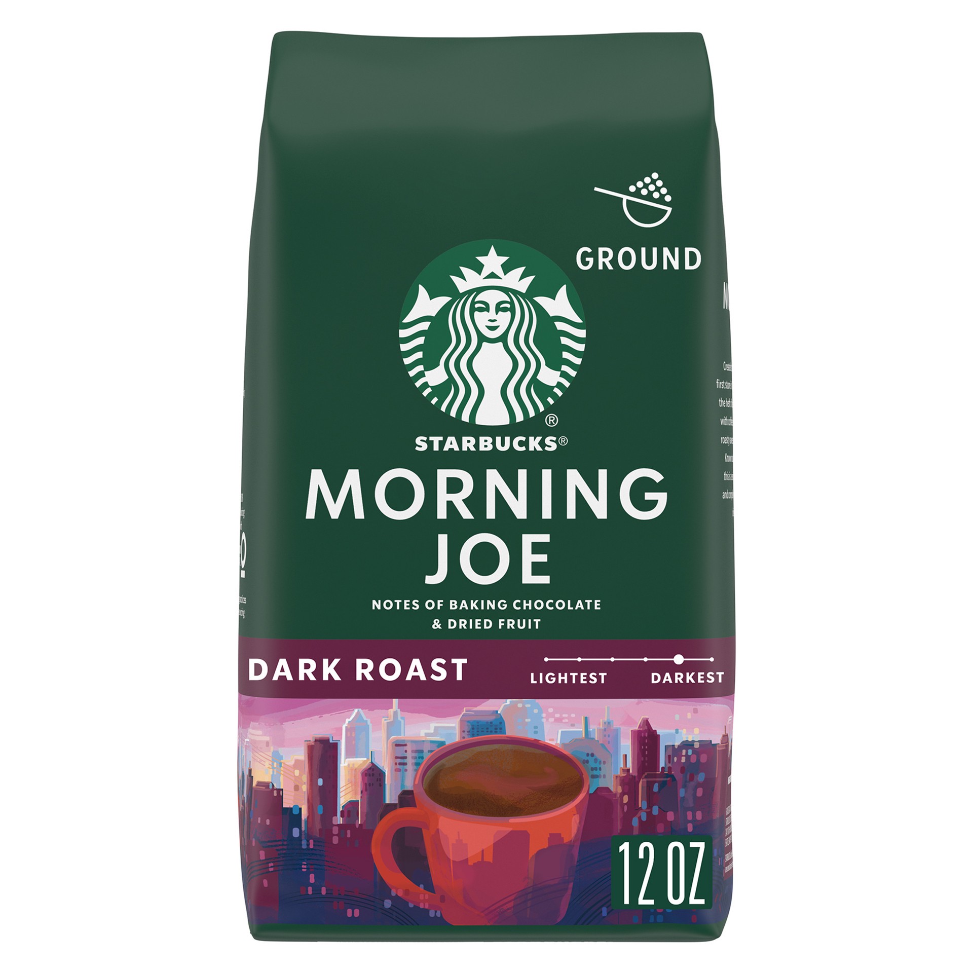 slide 1 of 9, Starbucks Coffee Ground Morning Joe Dark Roast, 12 oz