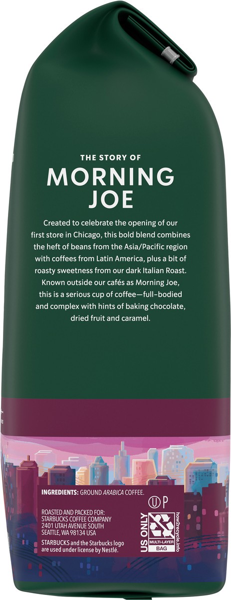 slide 8 of 9, Starbucks Coffee Ground Morning Joe Dark Roast, 12 oz