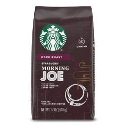 Starbucks Dark Roast Ground Coffee, Morning Joe, 100% Arabica
