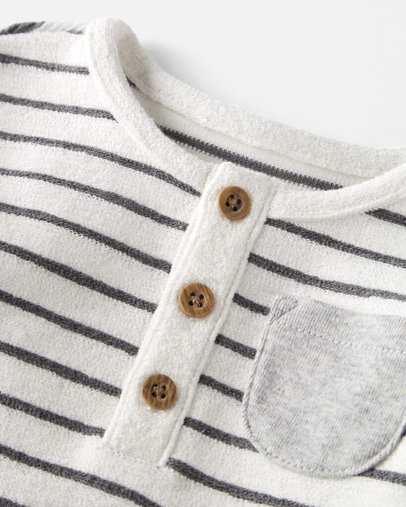 slide 3 of 5, Littleplanet Baby 2-Piece Organic Cotton Set Charcoal 3M, 2 pc