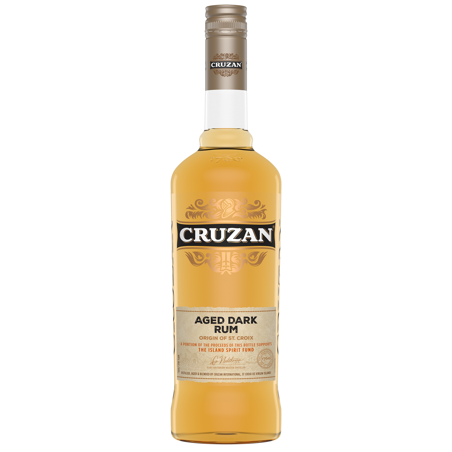 slide 2 of 2, Cruzan Dark Rum, 750 ml