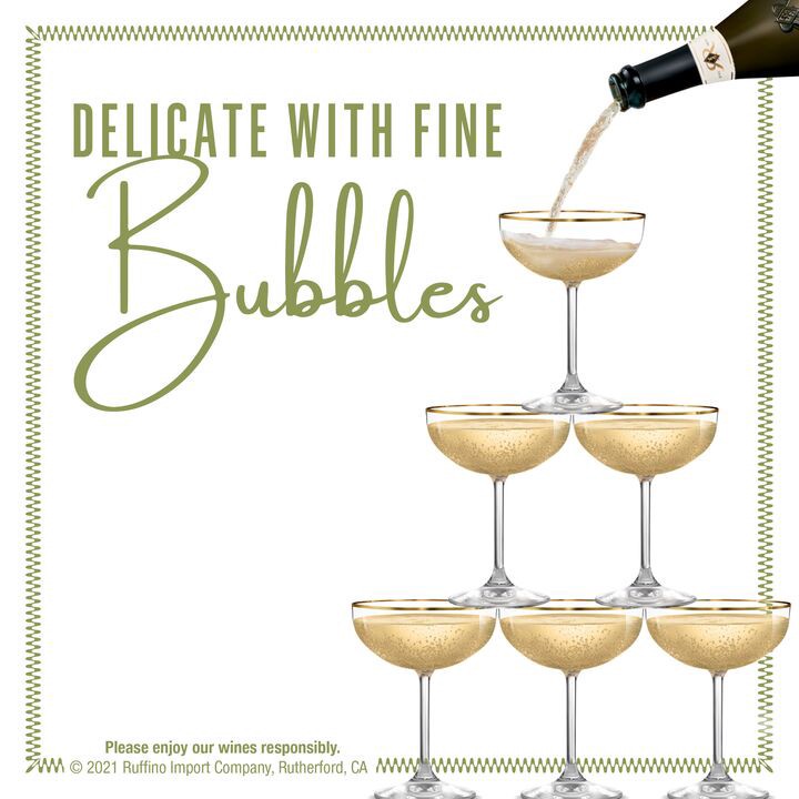 slide 4 of 6, Ruffino Prosecco DOC Sparkling Wine Made with Organic Grapes, 750mL Bottle, 25.36 fl oz