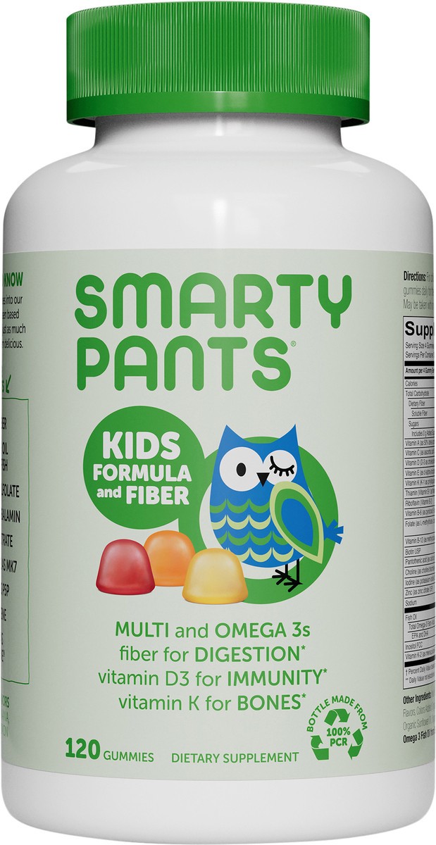 slide 2 of 5, SmartyPants Kids Formula and Fiber, 120 ct., 120 ct