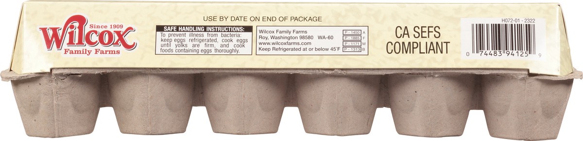 slide 6 of 9, Wilcox Brown Eggs Large 12 ea, 12 ct