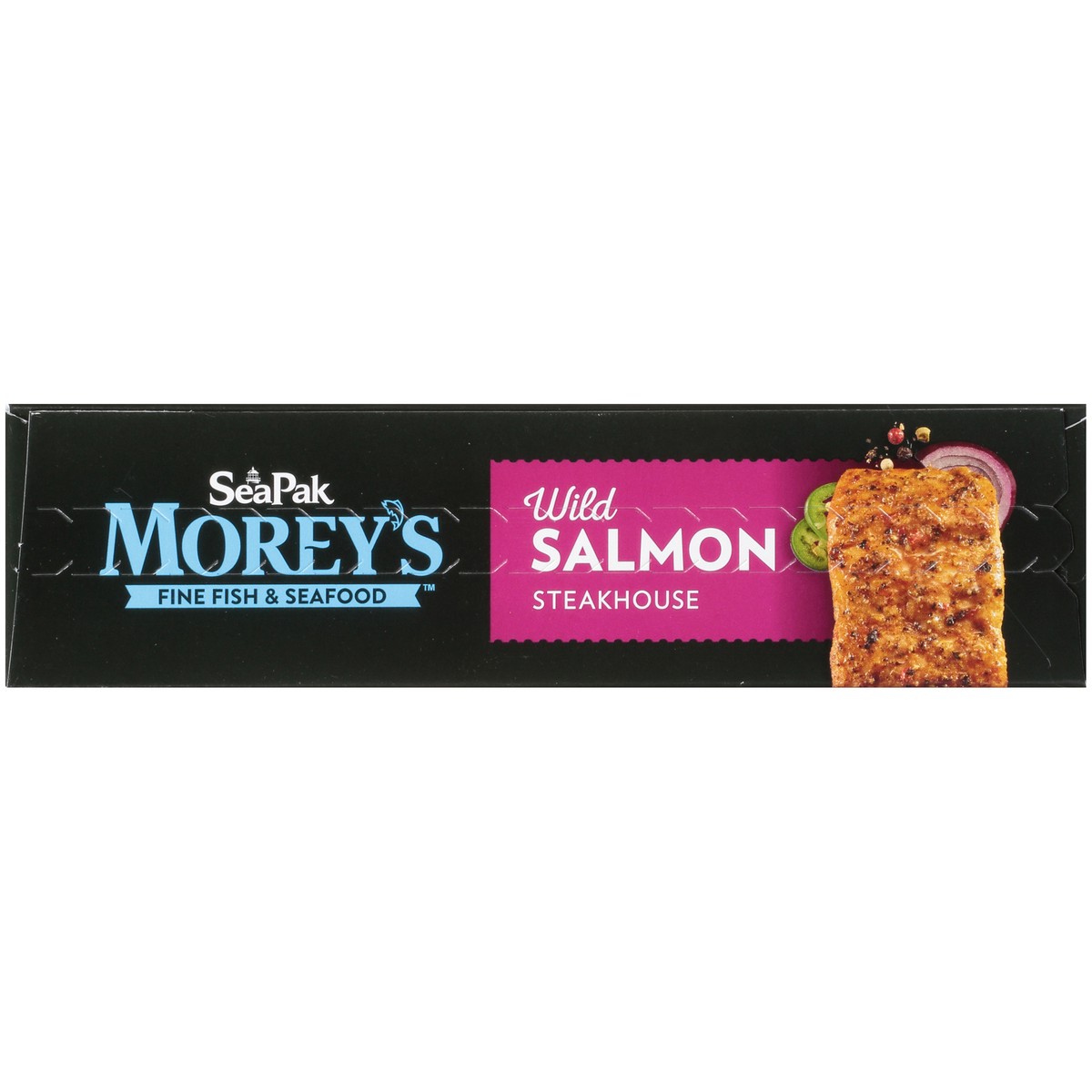 slide 10 of 14, SeaPak Morey's Fine Fish & Seafood Steakhouse Wild Salmon Fillets 4 ct Box, 20 oz