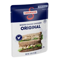 Swanson Original White Chunk Fully Cooked Chicken Pouch, 2.6 oz