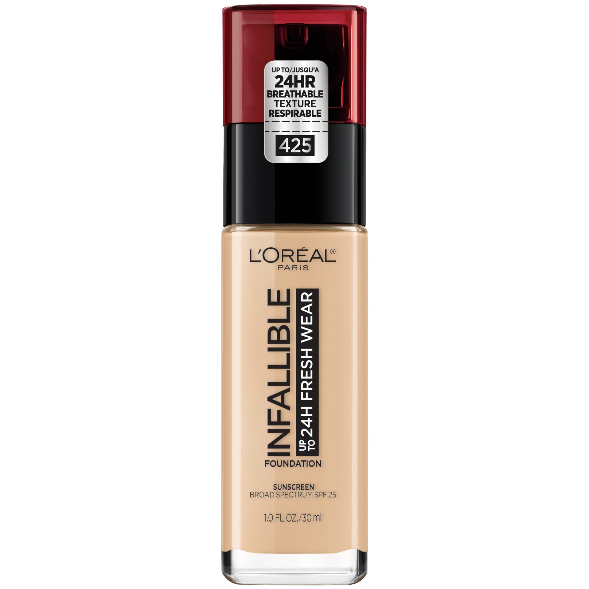 slide 1 of 3, L'oreal Paris Infallible Up To 32 Hour Fresh Wear Foundation Lightweight Linen - 1 Fl. Oz., 1 fl oz