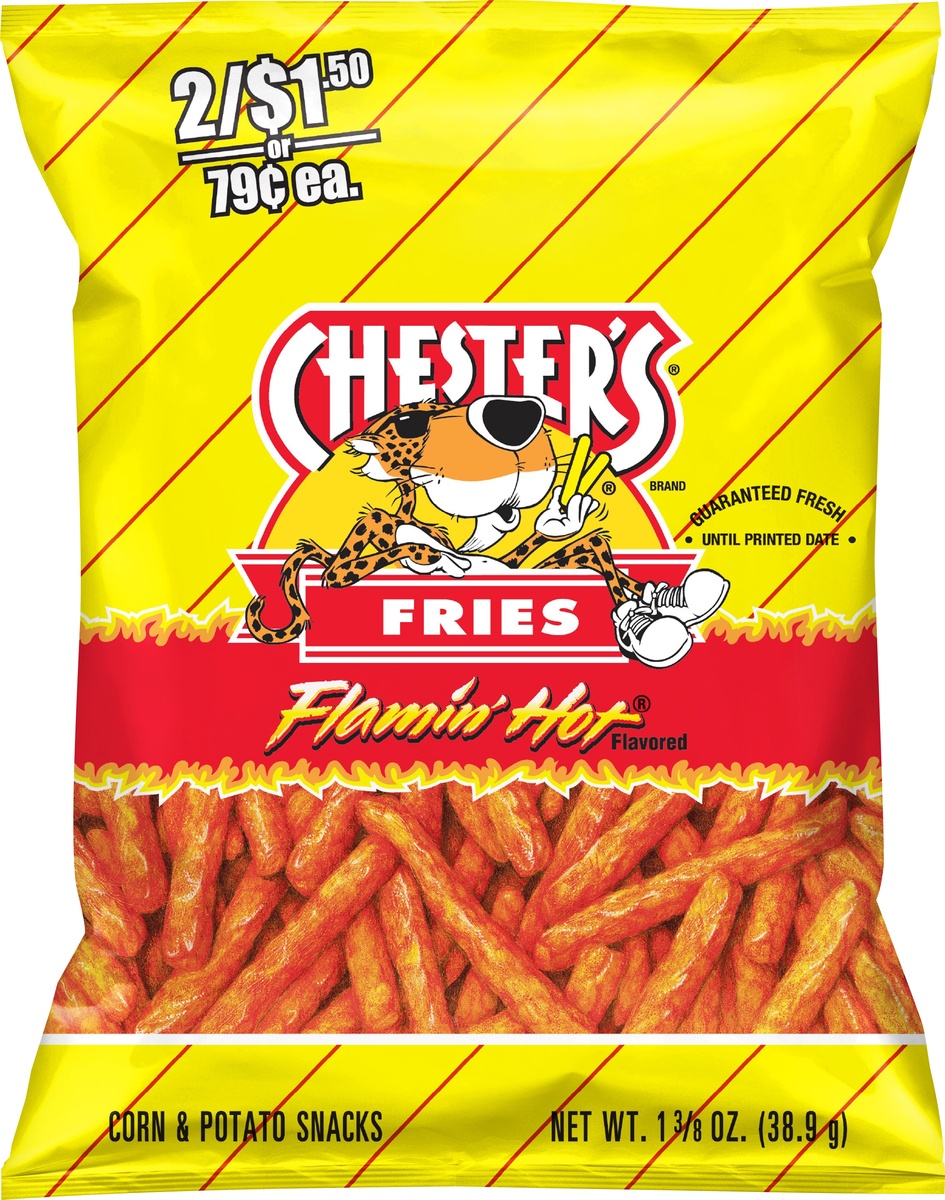 slide 4 of 5, Frito-Lay Fl Svlr Chstr Hot Fries, 1.375 oz
