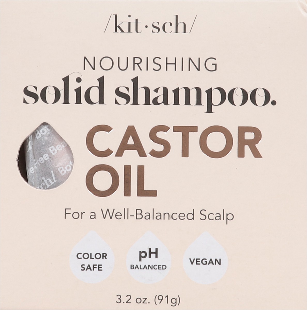 slide 4 of 13, Kitsch Solid Castor Oil Shampoo 3.2 oz, 3.2 oz