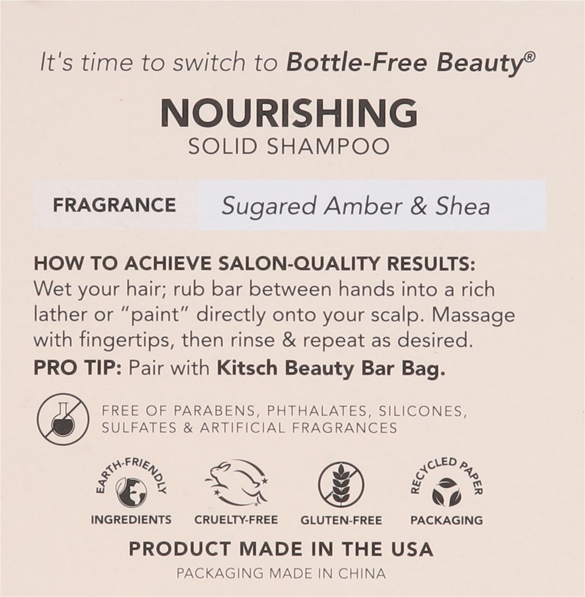 slide 12 of 13, Kitsch Solid Castor Oil Shampoo 3.2 oz, 3.2 oz