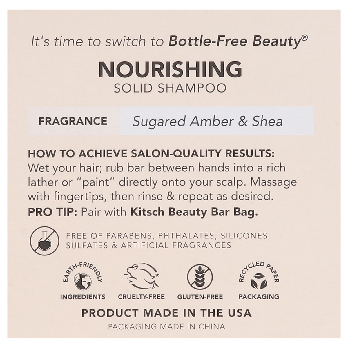 slide 11 of 13, Kitsch Solid Castor Oil Shampoo 3.2 oz, 3.2 oz