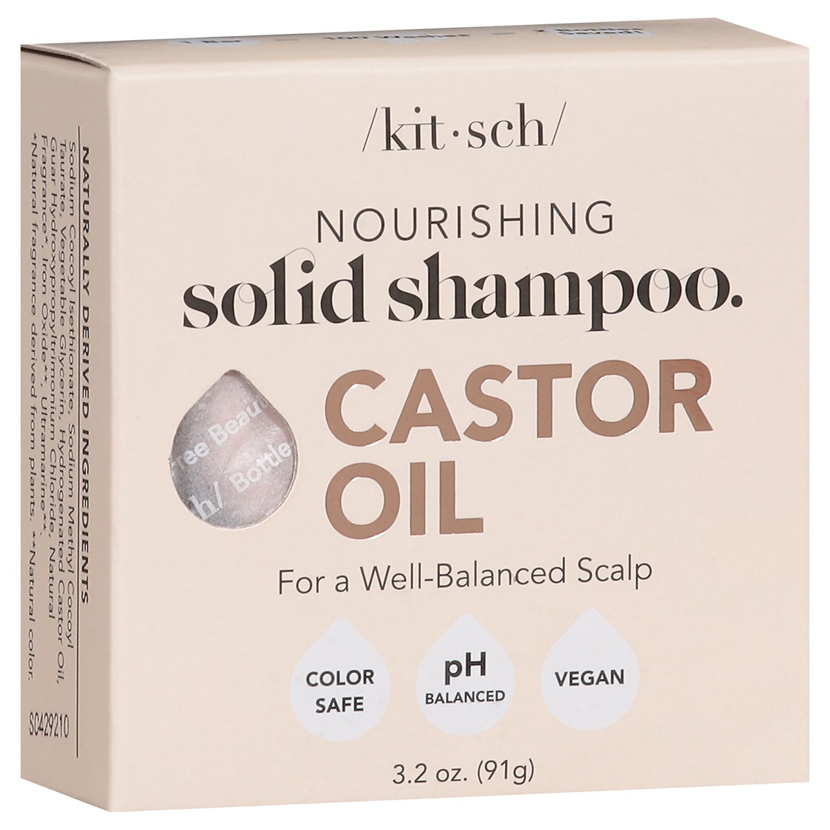 slide 7 of 13, Kitsch Solid Castor Oil Shampoo 3.2 oz, 3.2 oz
