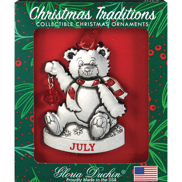 slide 1 of 1, Gloria Duchin Inc. July Birthstone Bear, 1 ct