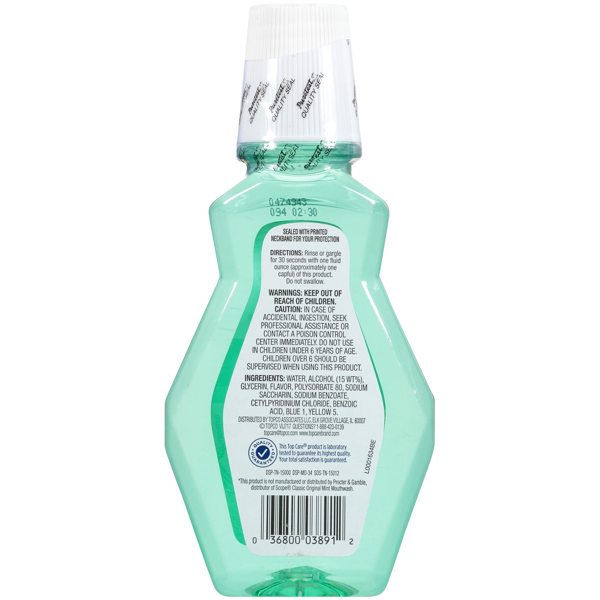 slide 6 of 9, TopCare Freshening Mouthwash, Mint, 8.5 fl oz