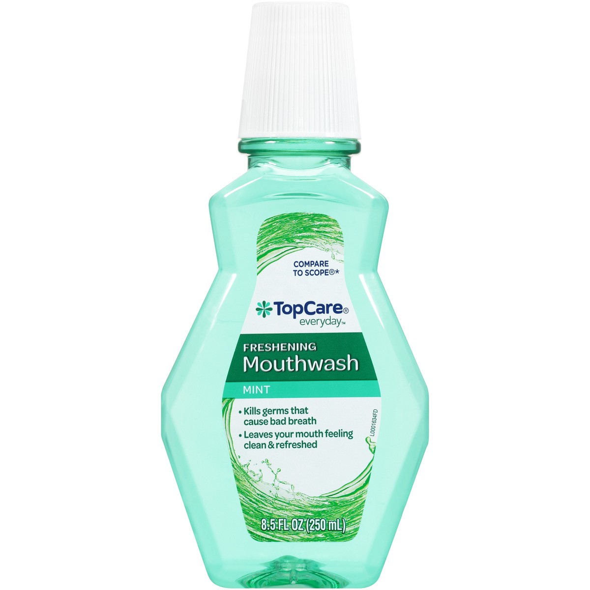 slide 7 of 9, TopCare Freshening Mouthwash, Mint, 8.5 fl oz