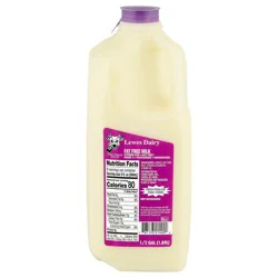 Lewes Dairy Fat Free Milk 0.5 gal