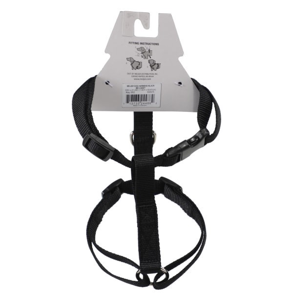 slide 3 of 5, Meijer Dog Harness Black, MD, 1 ct