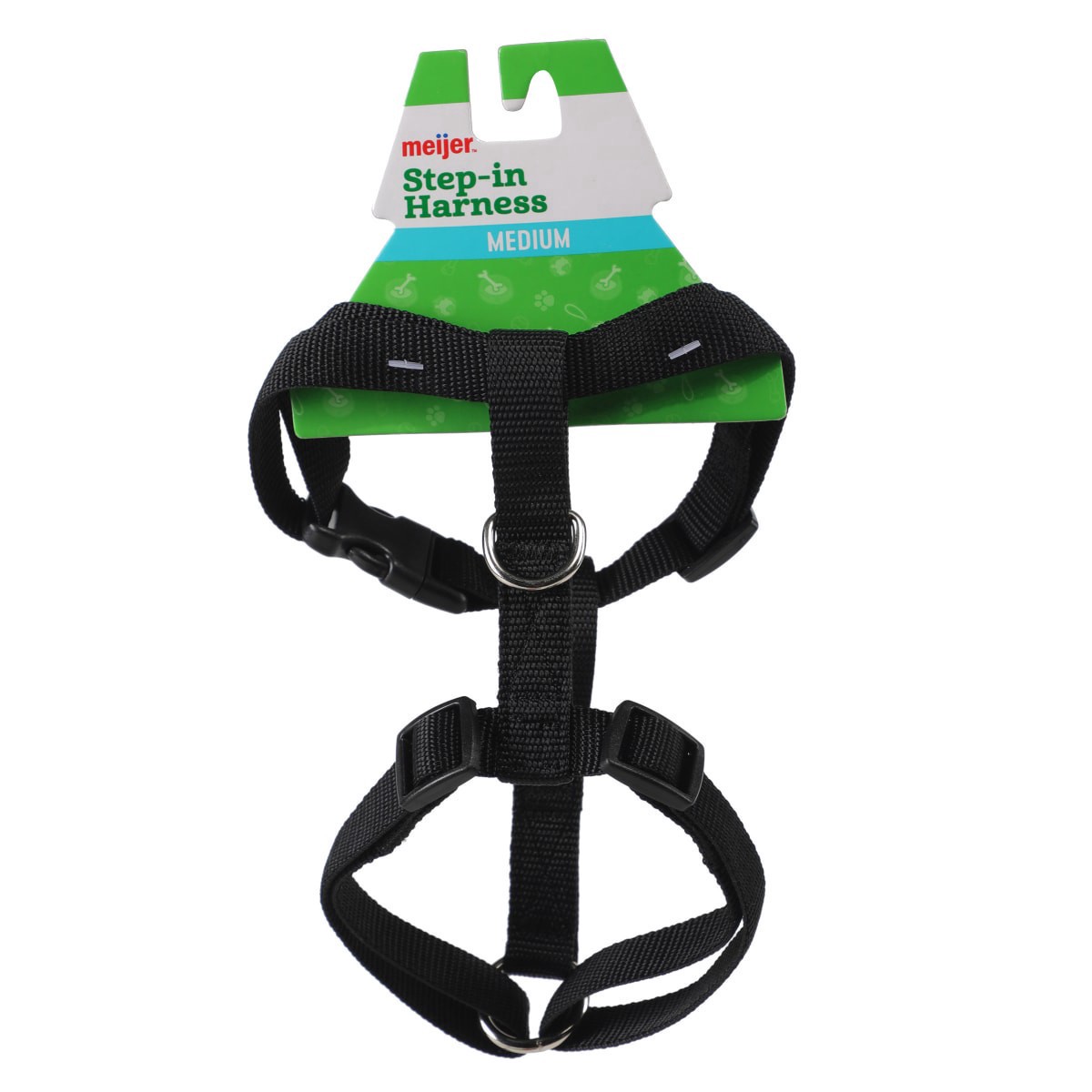 slide 1 of 5, Meijer Dog Harness Black, MD, 1 ct