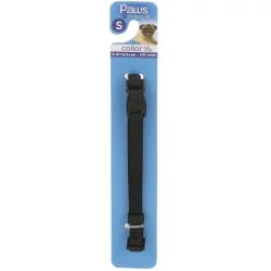 Paws Happy Life Paws Dog Collar 8-14In Black