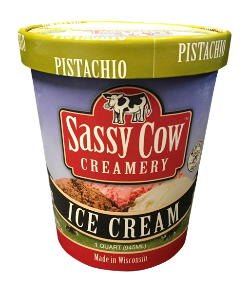 slide 1 of 1, Sassy Cow Creamery Ice Cream Pistachio, 1 qt