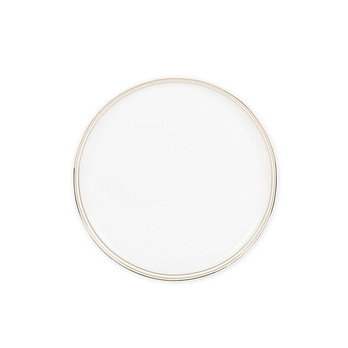 slide 1 of 1, Nevaeh White by Fitz and Floyd Gold Band Coupe Salad Plate, 1 ct