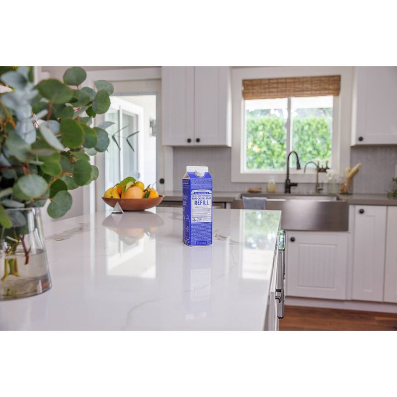 slide 4 of 13, Dr. Bronner's 18-in-1 Hemp Peppermint Pure-Castile Refill Soap 32 fl oz, 32 fl oz