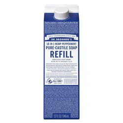 Dr. Bronner's Peppermint Pure-Castile Soap Refill Carton