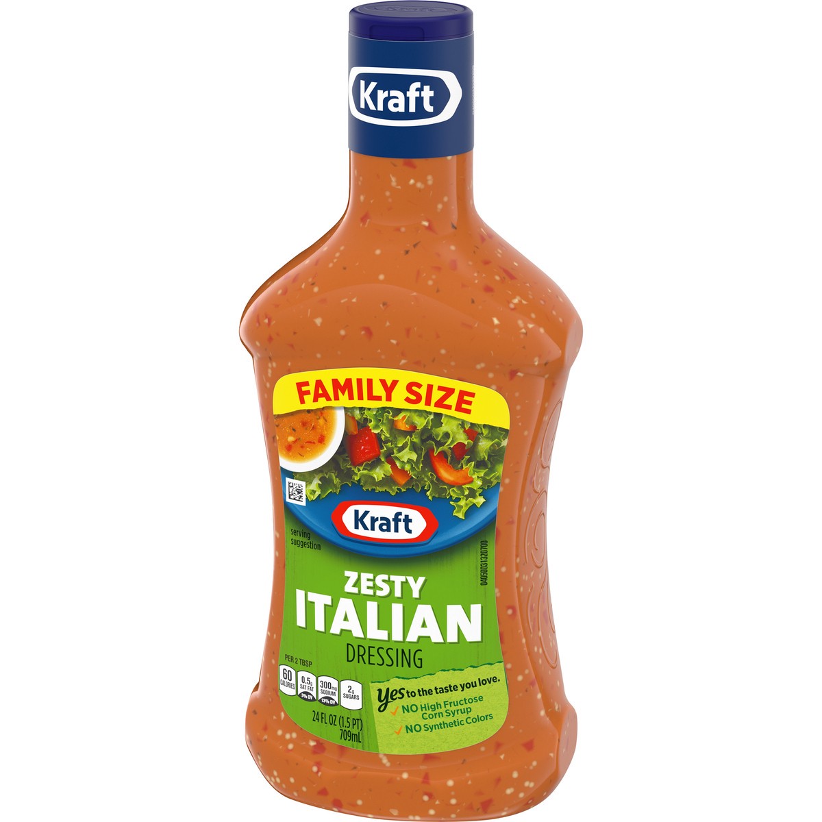 slide 4 of 14, Kraft Zesty Italian Dressing Family Size, 24 fl oz Bottle, 24 fl oz