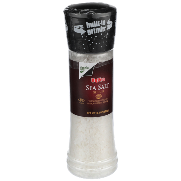 slide 1 of 1, Hy-vee Sea Salt Grinder - 13.4 oz, 13.4 oz