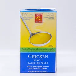 Sunny Select Reduced Sodium Chicken Broth - 32 oz