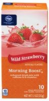 slide 1 of 1, Kroger Morning Boost Drink Mix - Wild Strawberry, 10 ct; 1.1 oz