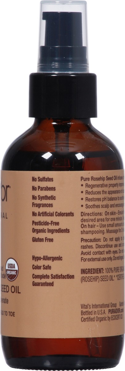 slide 6 of 9, Pura D'Or Organic Rosehip Seed Oil, 4 fl oz