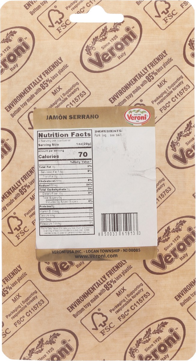slide 6 of 15, Veroni Jamon Serrano 3 oz, 3 oz