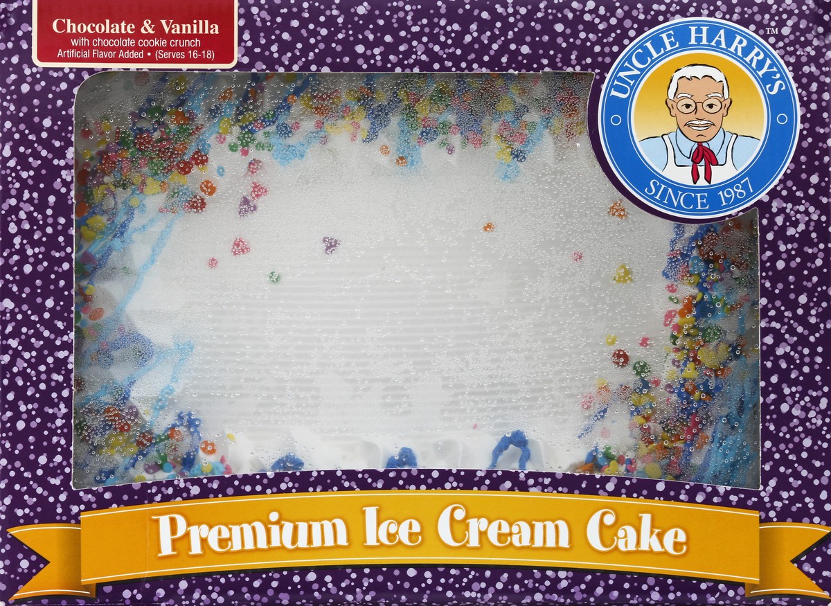 slide 2 of 4, Uncle Harry's Ice Cream Sheet Cake, Chocolate and Vanilla, 80 oz